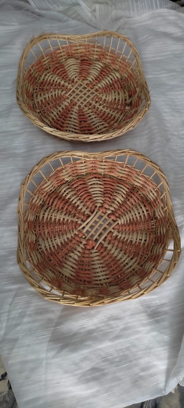 Conjunto 2 cestas mimbre