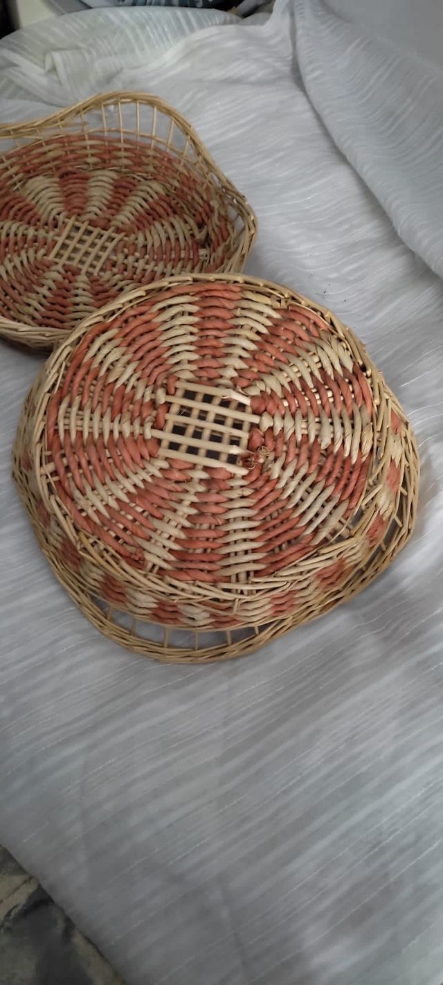 Conjunto 2 cestas mimbre