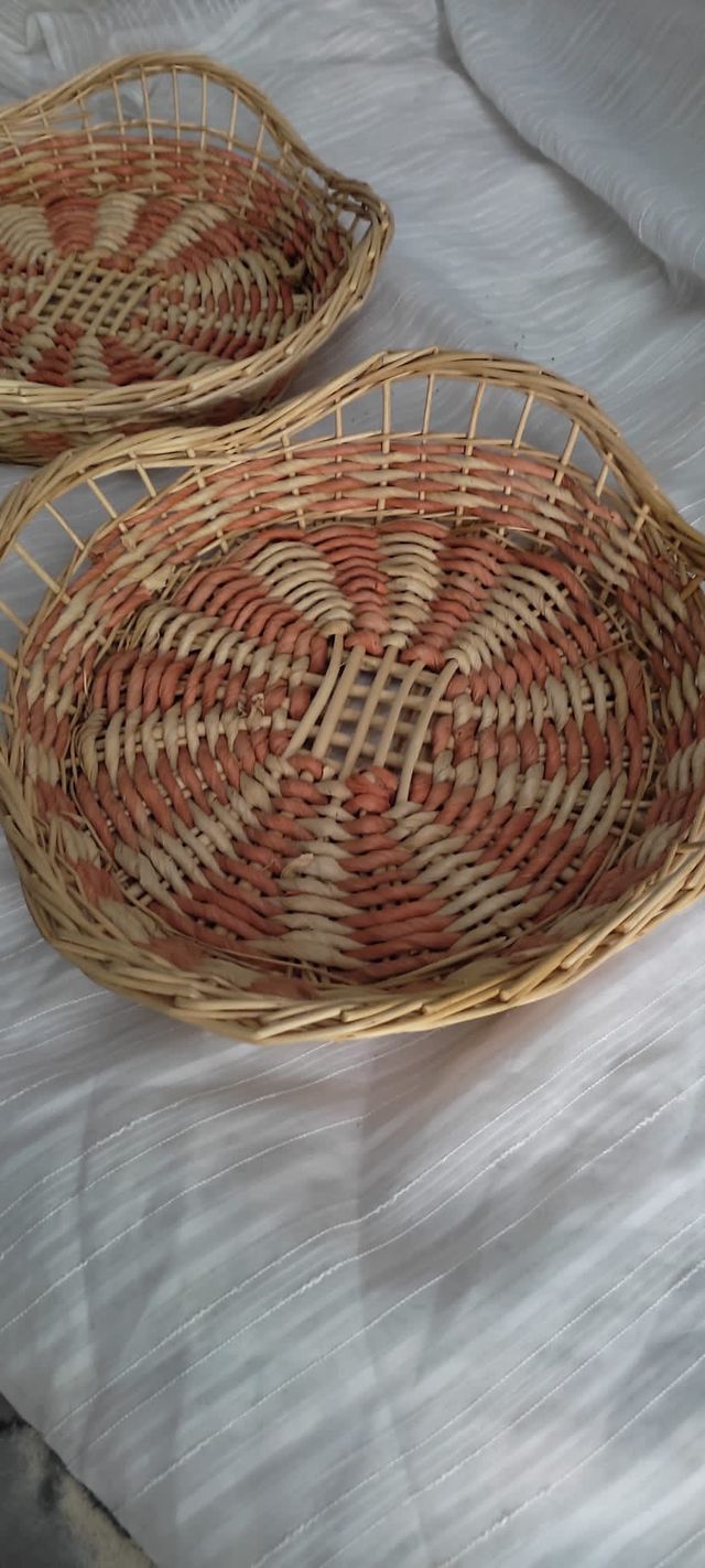 Conjunto 2 cestas mimbre