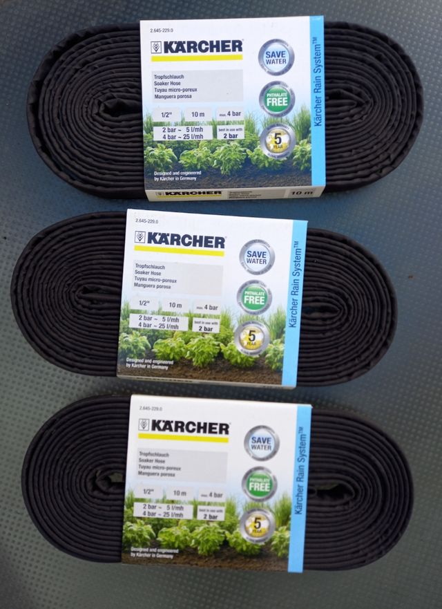 3 Gomas porosas de regar