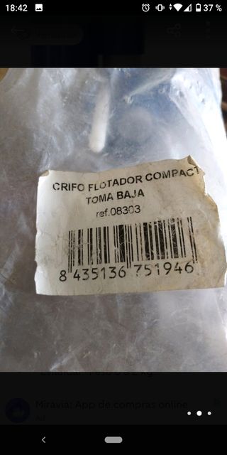 grifo flotador WC cisterna nuevo 