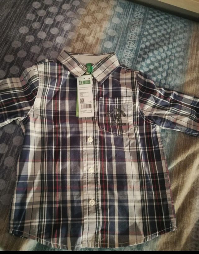 camicia bambino 9/12 mesi nuova Benetton