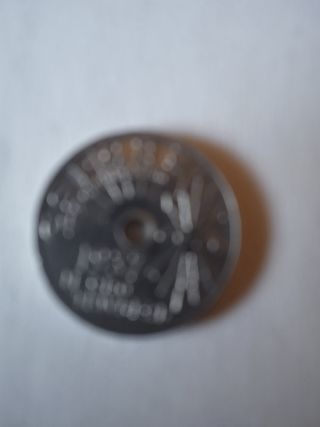 Moneda de 25 centimos de1937 sin circular.        