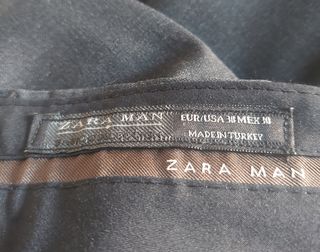 traje gris de Zara, usado una sola vez