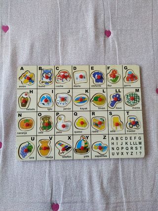 Puzzle madera abecedario
