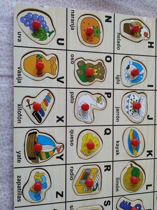 Puzzle madera abecedario