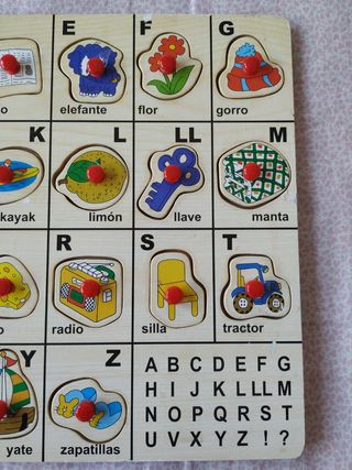 Puzzle madera abecedario