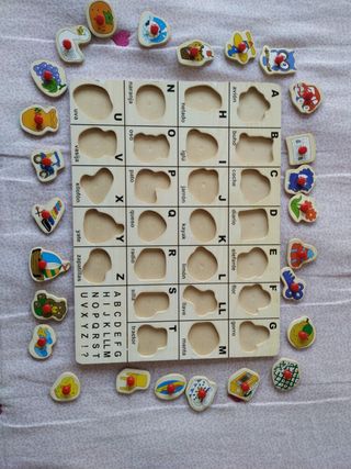 Puzzle madera abecedario