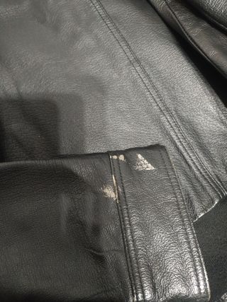 Cazadora cuero negro Nixon, talla M.