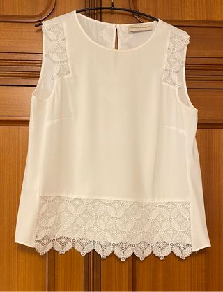 Blusa con encaje, Roberto Verino