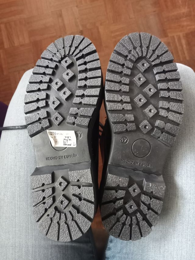 zapatos cordones piel negro cuero