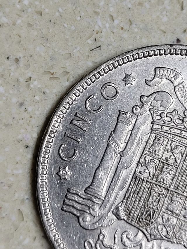 Moneda 5 pesetas. Año 1949