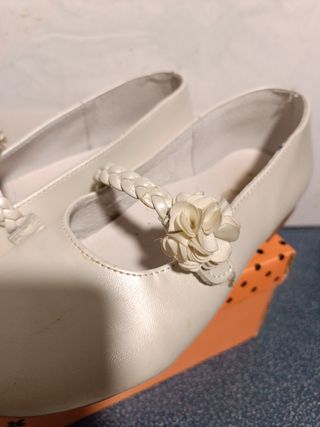 Zapatos de piel comunión niña 