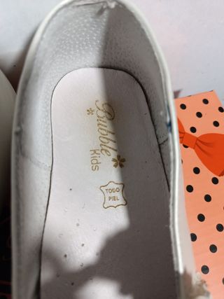 Zapatos de piel comunión niña 