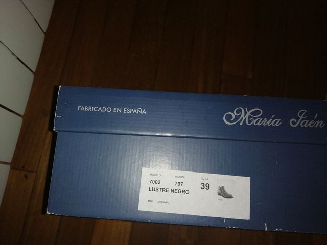 Botines negros (talla 39) María Jaén