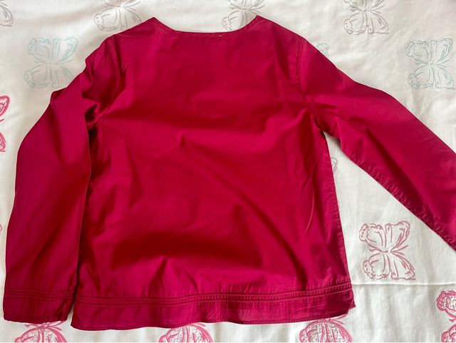 Camisa Massimo Dutti granate t9/10