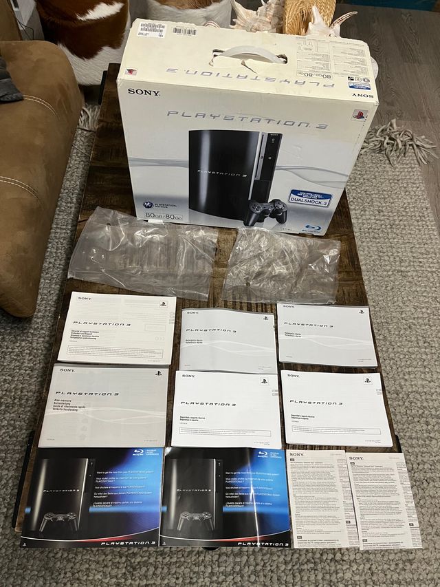 Consola ps3 80gb con mando, cables y caja