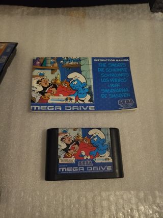 Los Pitufos The Smurfs Sega Mega Drive pal España 
