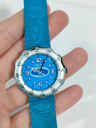 Orologio con cinturino celeste