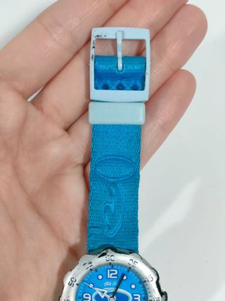 Orologio con cinturino celeste