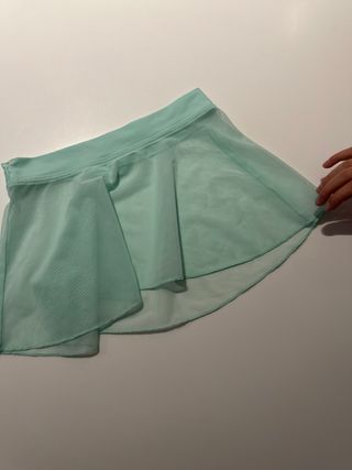 Maillot ballet Niña azul cielo y faldita azul ciel