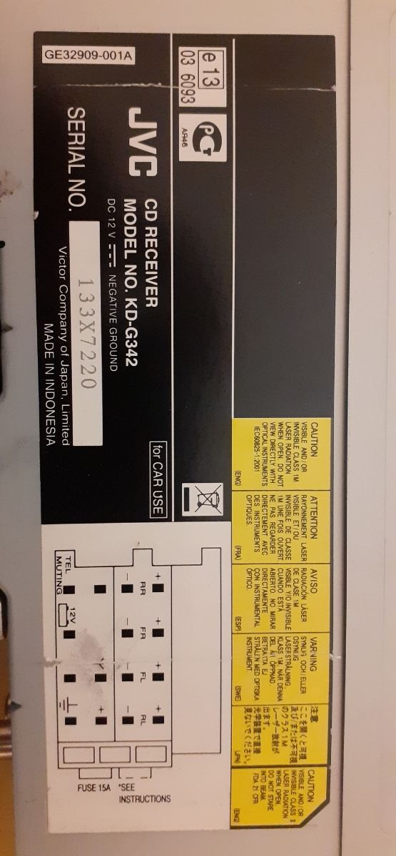 vendo radio de coche