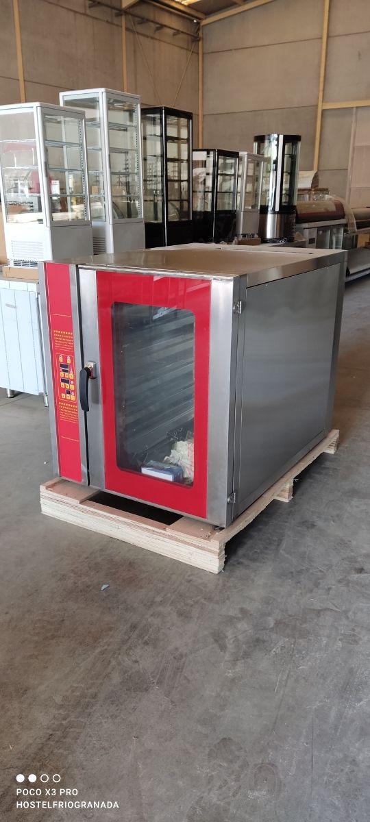 horno de convección a gas de 6 bandejas