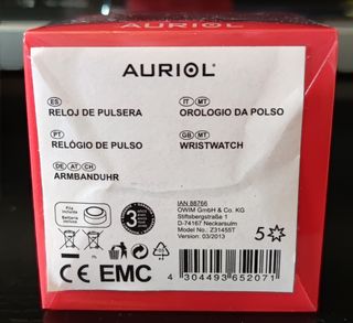 Reloj de pulsera Auriol con correa de silicona, ro