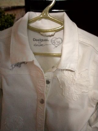Chaqueta vaquera niña talla 9/10