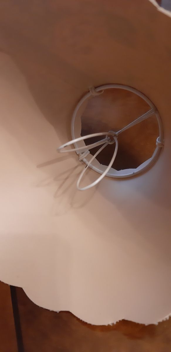 Pantalla tulipa tela