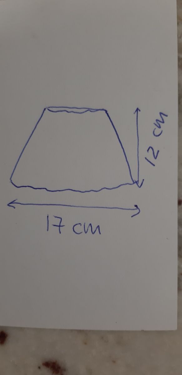 Pantalla tulipa tela