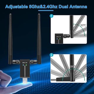 Adaptador Red Wi-Fi Dual Band 5GHz/2.4GHz