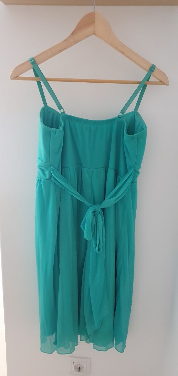 Vestido corto color turquesa talla 38