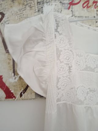 Vestido camisón NOVIA  seda blanco VINTAGE