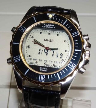 1320-Reloj TAHER-analogico/digital-crono-NOS