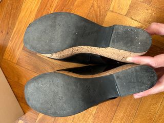 Zapatos negros - cuña corcho NUEVOS