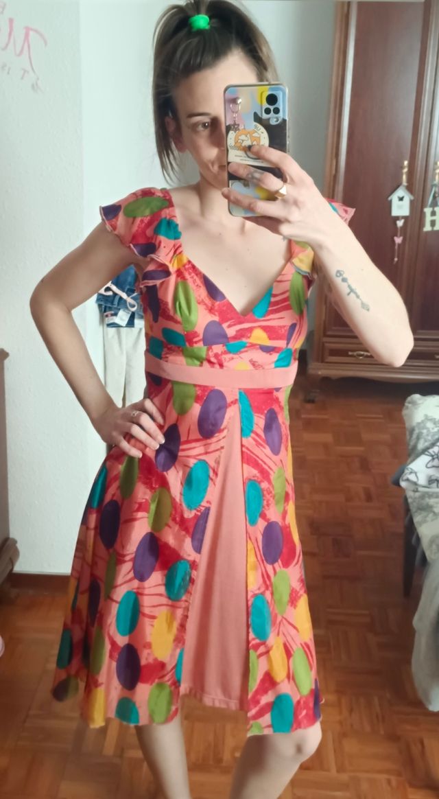 vestido de seda