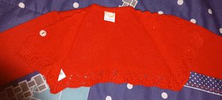 Chaqueta. Bebé. Niña. 3 meses. Roja. Nueva. Sin es