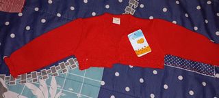 Chaqueta. Bebé. Niña. 3 meses. Roja. Nueva. Sin es
