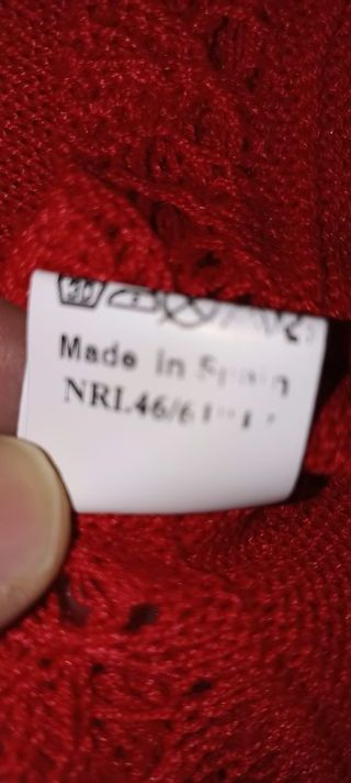 Chaqueta. Bebé. Niña. 3 meses. Roja. Nueva. Sin es