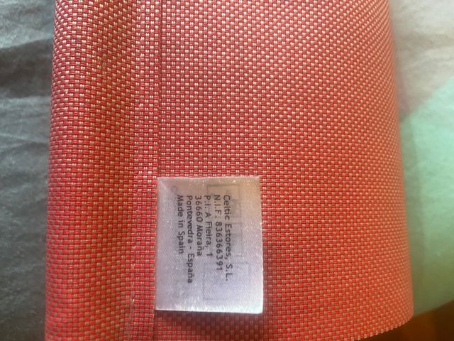 Cortina de tela enrolar