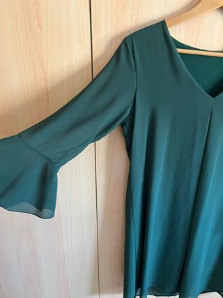 Vestido corto de gasa ideal para ,bodas, comunione