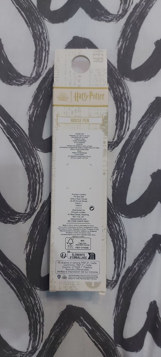 Harry Potter House Pen Penna Corvo Nero Ravenclaw