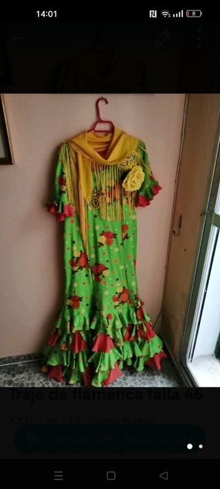 Traje de flamenca talla 46-48