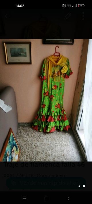Traje de flamenca talla 46-48