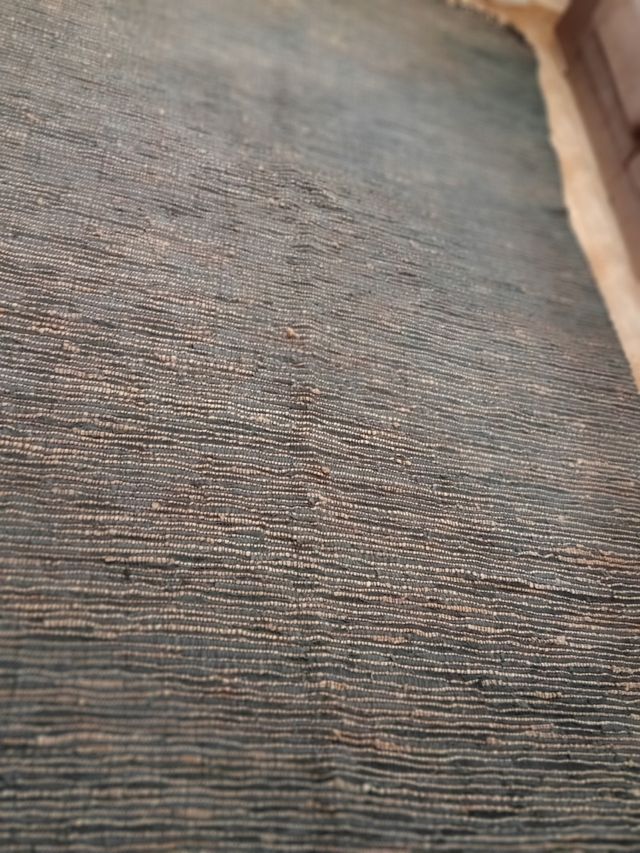 Alfombra piel y yute