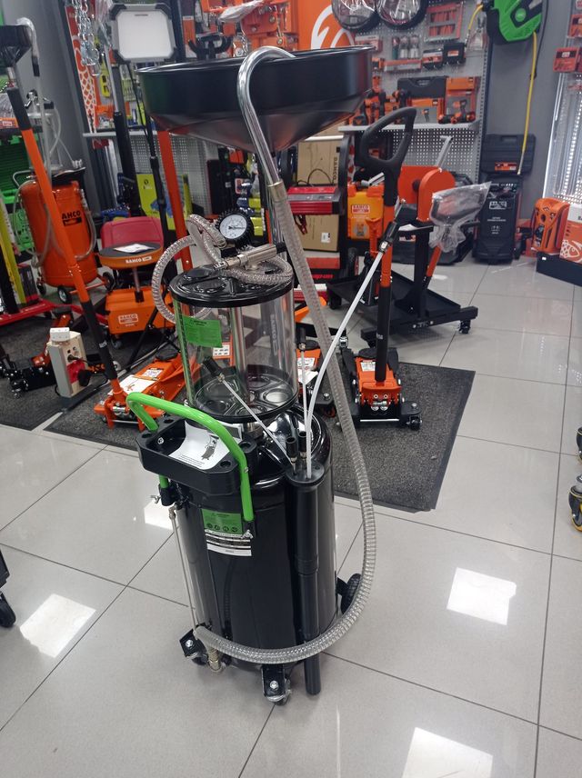 RECOGEDOR DE ACEITE 90L CON SISTEMA DE ASPIRACIÓN