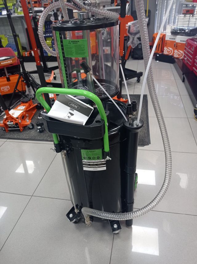 RECOGEDOR DE ACEITE 90L CON SISTEMA DE ASPIRACIÓN