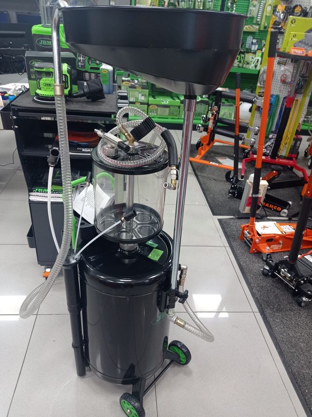 RECOGEDOR DE ACEITE 90L CON SISTEMA DE ASPIRACIÓN