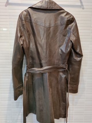 Trench - Gabardina de cuero
